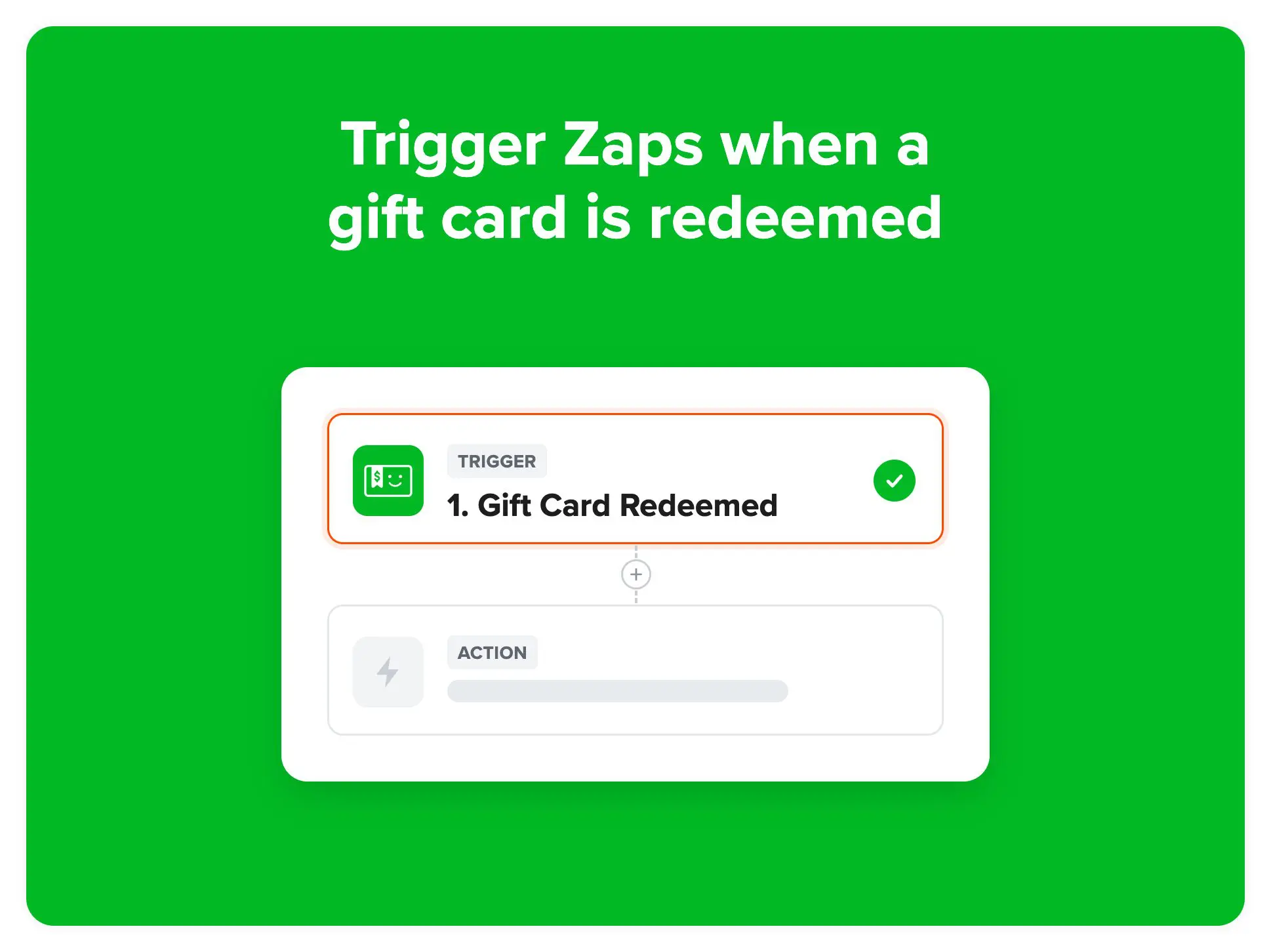 Cardivo Zapier trigger: Gift Card Redeemed
