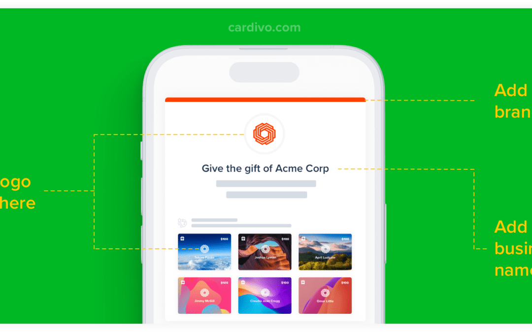 How to offer gift cards with your business logo and branding